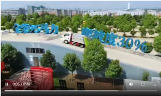 程力东风途逸蓝牌压缩垃圾车爬抓坡实验